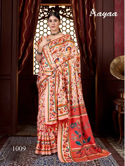 Aayaa Pashmina Vol 1 Winter Wear Printed Sarees Wholesale Clothing Distributors In India

